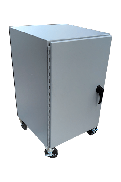 NEMACO Powder coated mobile wheels NEMA 4X enclosure