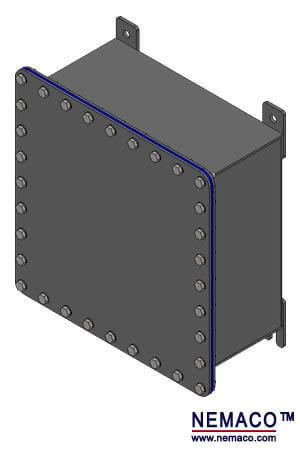 ISOMETRIC VIEW OF NEMACO NEMA 6 RATING SUBMERSIBLE ENCLOSURE