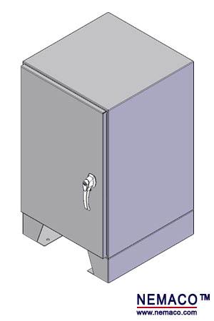 NEMACO SINGLE DOOR NEMA 4 FLOOR MOUNT ENCLOSURE