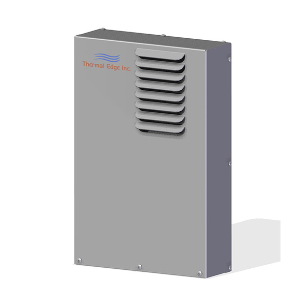 compact air to air heat exchanger for electrical enclosures