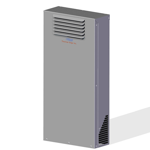 Tall air to air heat exchanger for electrical enclosures